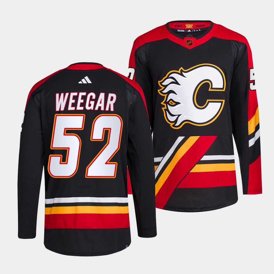 Calgary Flames MacKenzie Weegar Reverse Black Jersey