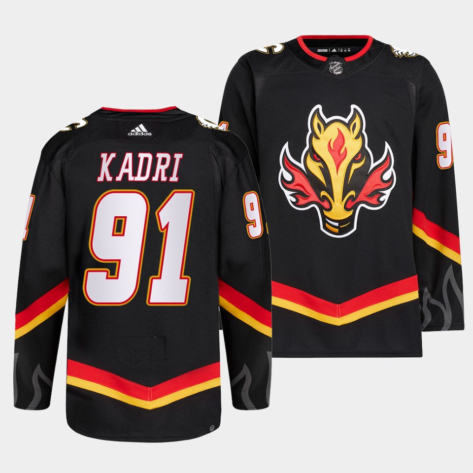 Calgary Flames Nazem Kadri 2022-23 Blasty Alternate Black Jersey