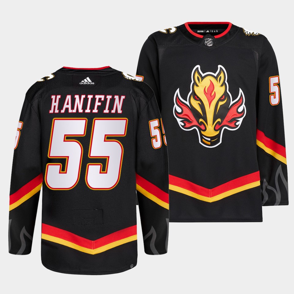 Calgary Flames Noah Hanifin 2022-23 Blasty Alternate Black Jersey