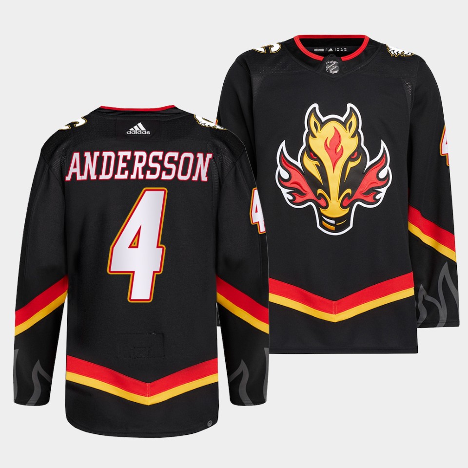 Calgary Flames Rasmus Andersson 2022-23 Blasty Alternate Black Jersey