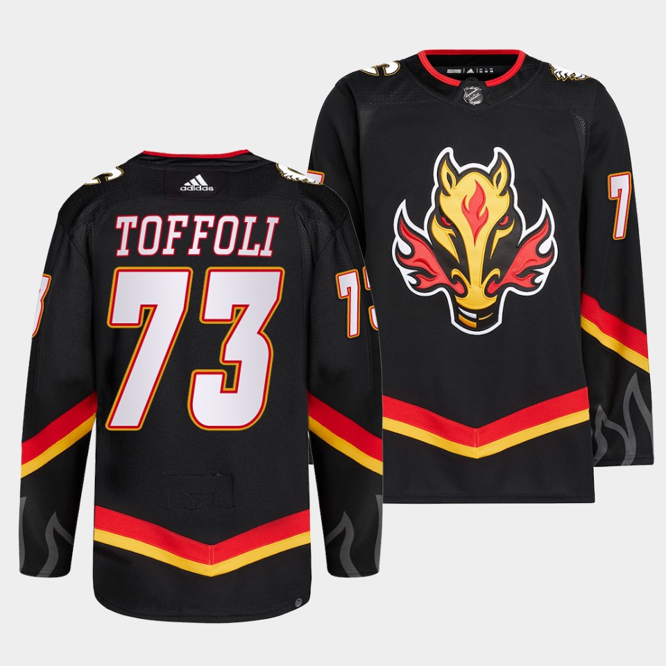 Calgary Flames Tyler Toffoli 2022-23 Blasty Alternate Black Jersey