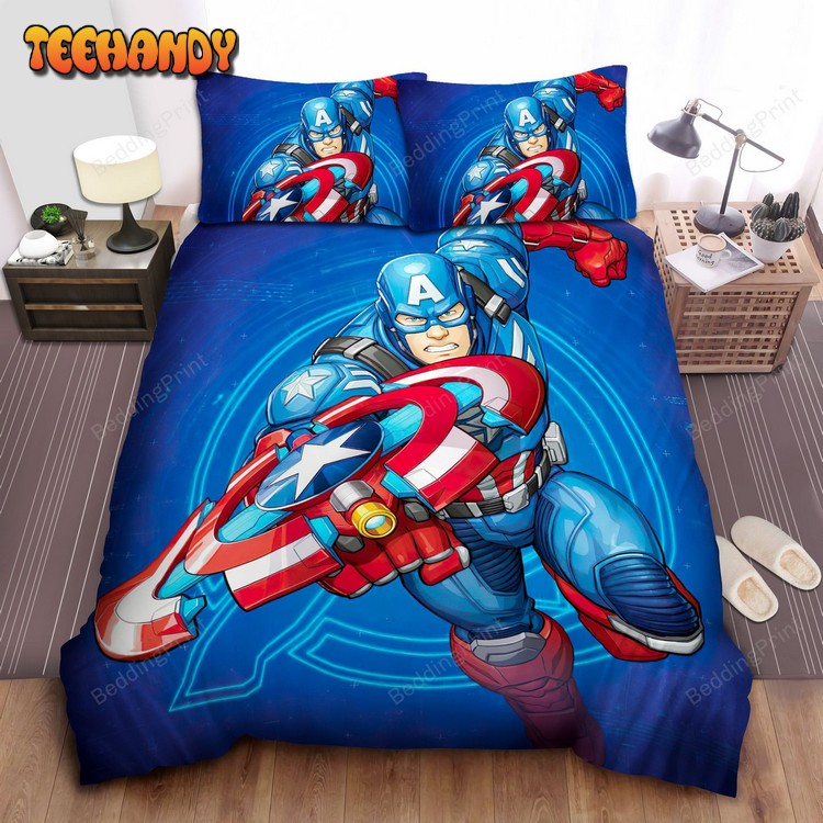 Captain America Comic Bed Sheets Duvet Cover Bedding Sets