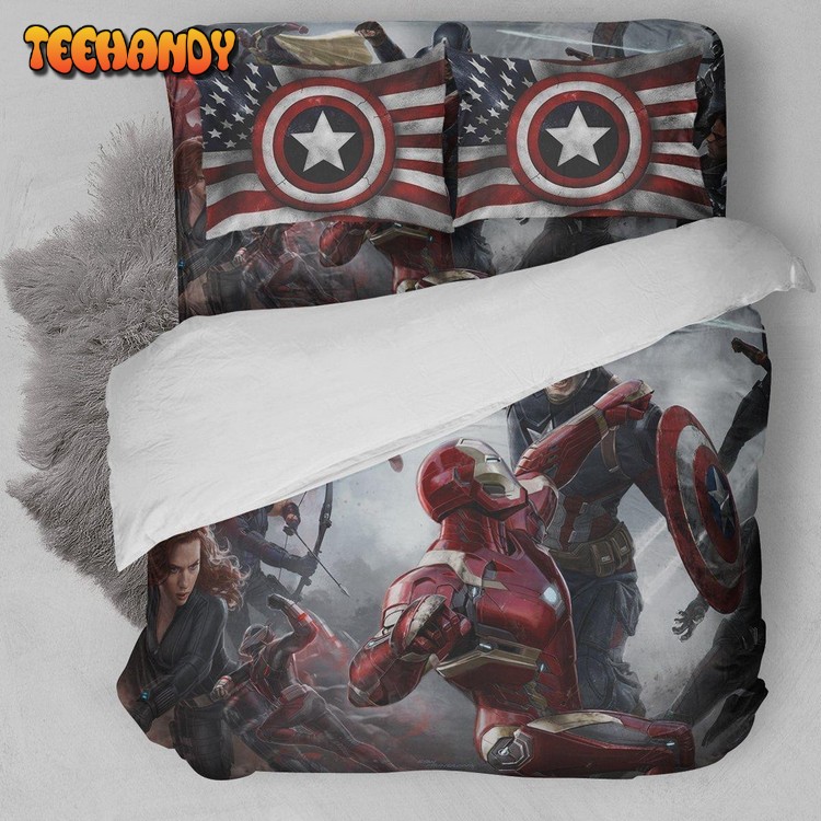 Captain America Fighting Bedding Set