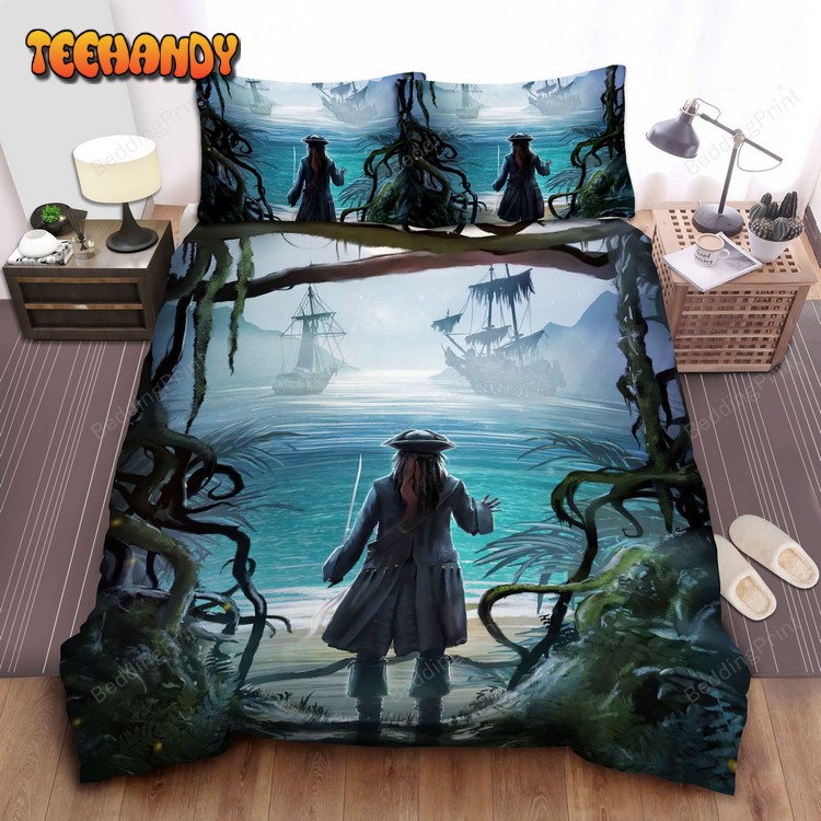 Captain Jack Sparrow And The Ghost Ships Duvet Cover Bedding Sets