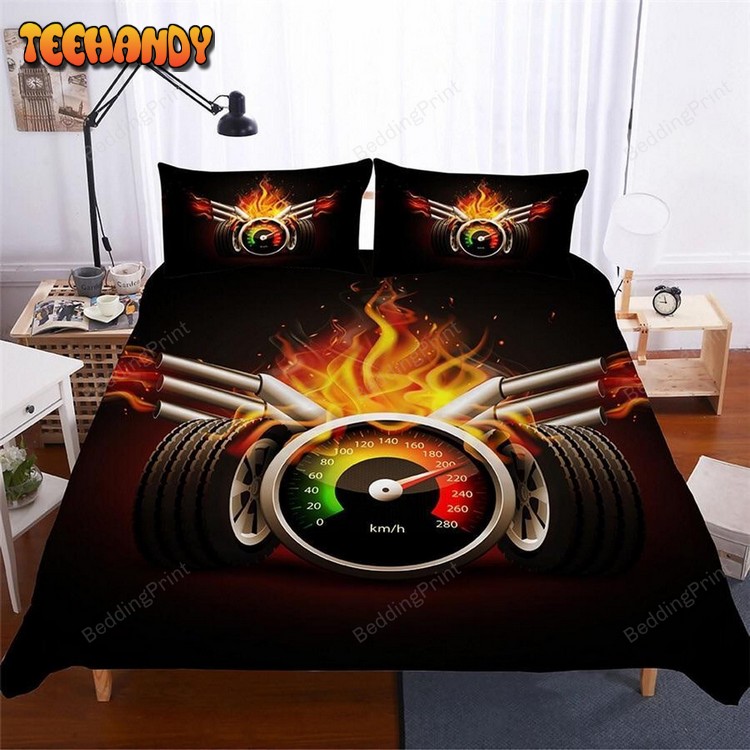 Car Racing 3d Duvet Cover Bedding Set