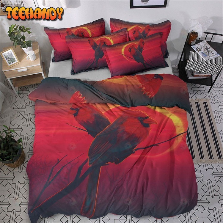 Cardinals Cotton Bed Sheets Spread Comforter Duvet Cover Bedding Sets