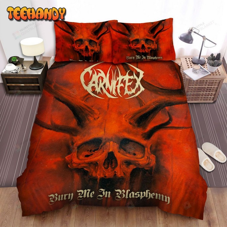 Carnifex Music Bury Me In Blasphemy Album Cover Comforter Bedding Sets