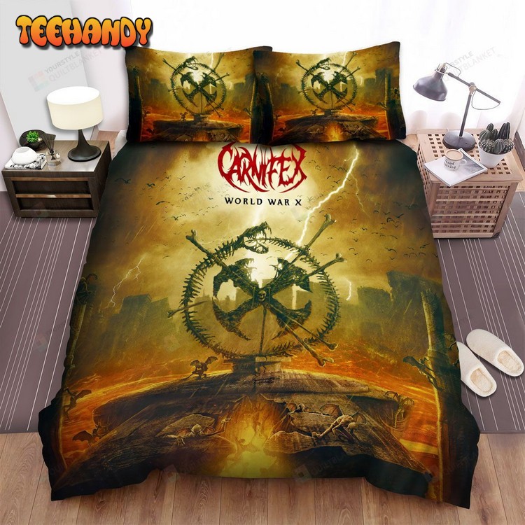 Carnifex Music World War X Album Cover Spread Comforter Bedding Sets