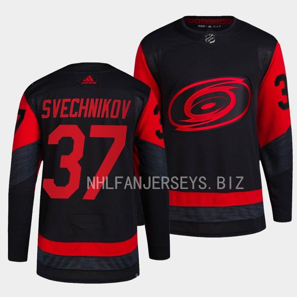 Carolina Hurricanes Andrei Svechnikov 2023 NHL Stadium Series Black Jersey