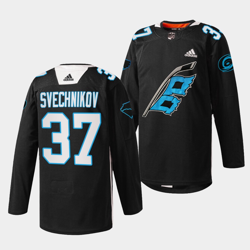 Carolina Hurricanes Andrei Svechnikov Panthers Night Black Jersey