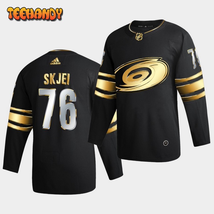 Carolina Hurricanes Brady Skjei Golden Edition Limited Black Jersey