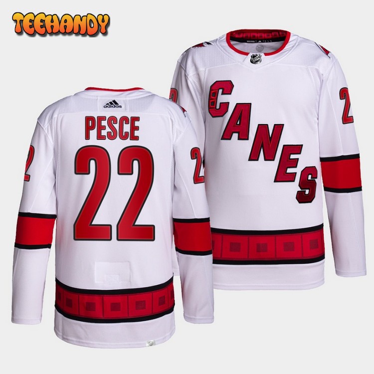 Carolina Hurricanes Brett Pesce Away White Jersey