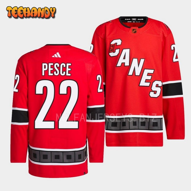 Carolina Hurricanes Brett Pesce Reverse Red Jersey