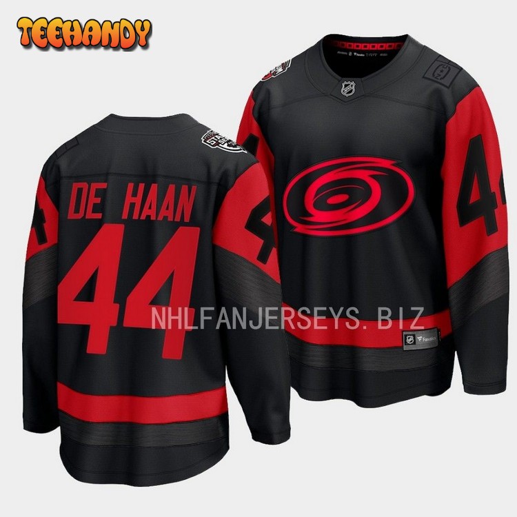 Carolina Hurricanes Calvin de Haan 2023 Stadium Series Black Jersey