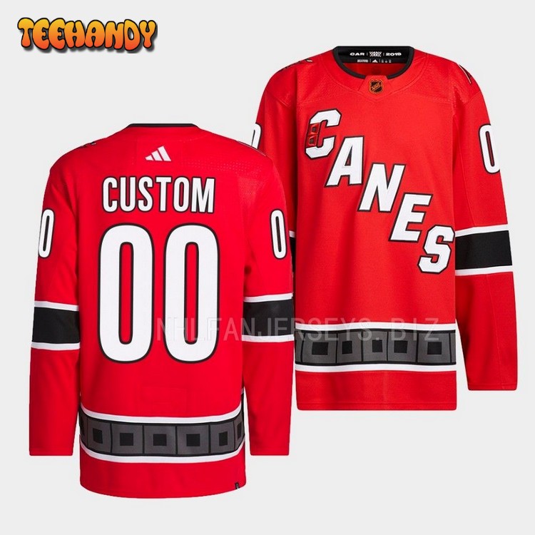 Carolina Hurricanes Custom Reverse Red Jersey