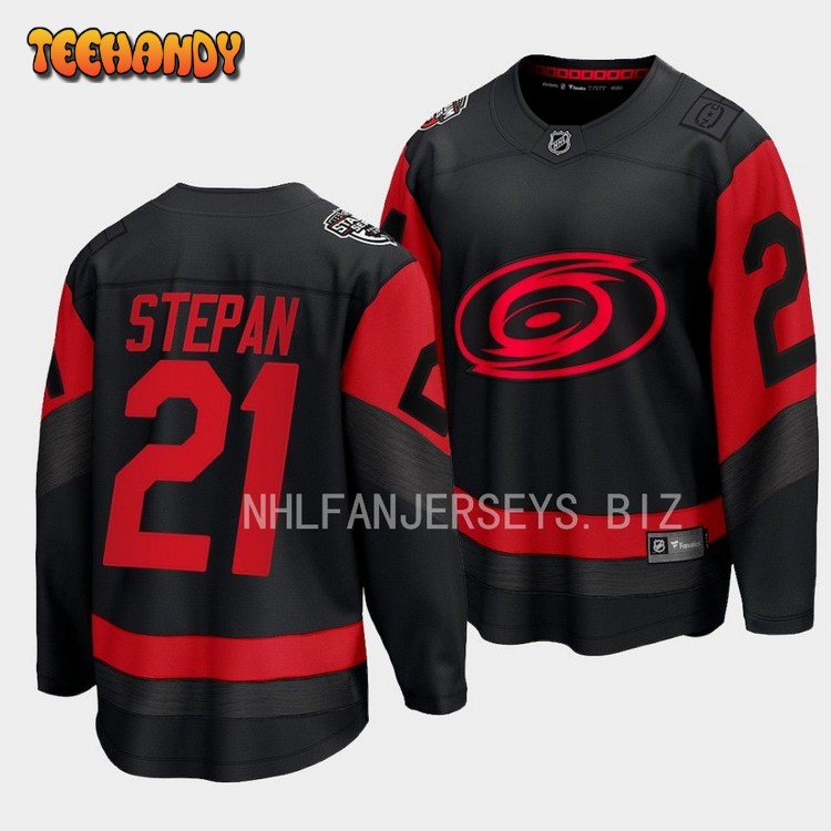 Carolina Hurricanes Derek Stepan 2023 Stadium Series Black Jersey