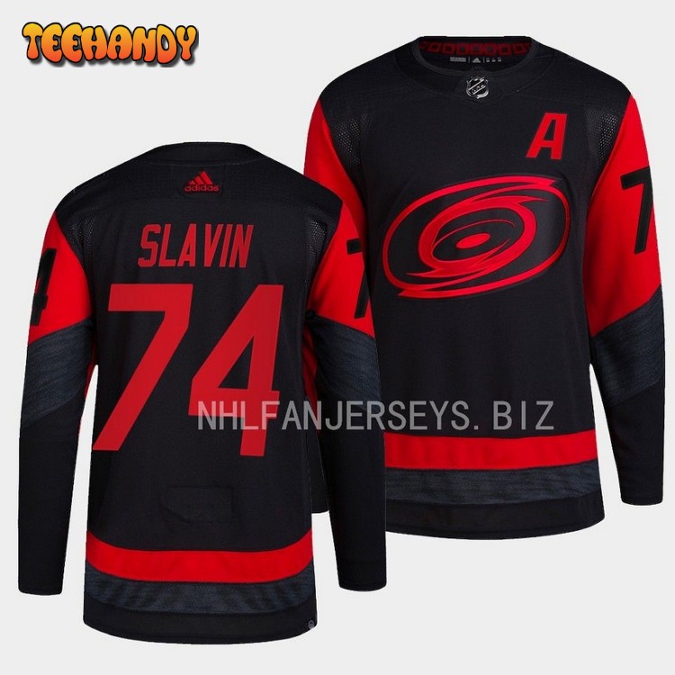 Carolina Hurricanes Jaccob Slavin 2023 Stadium Series Black Jersey