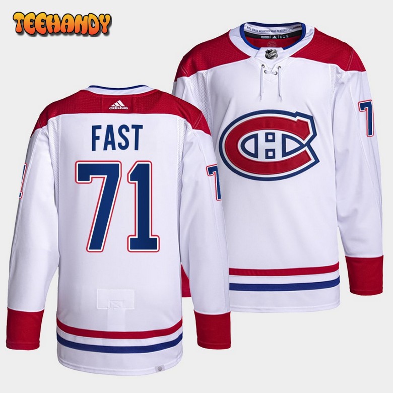 Carolina Hurricanes Jesper Fast 2022-23 Away White Jersey