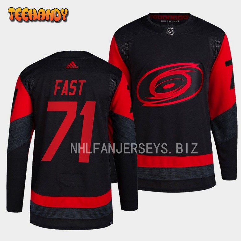 Carolina Hurricanes Jesper Fast 2023 NHL Stadium Series Black Jersey