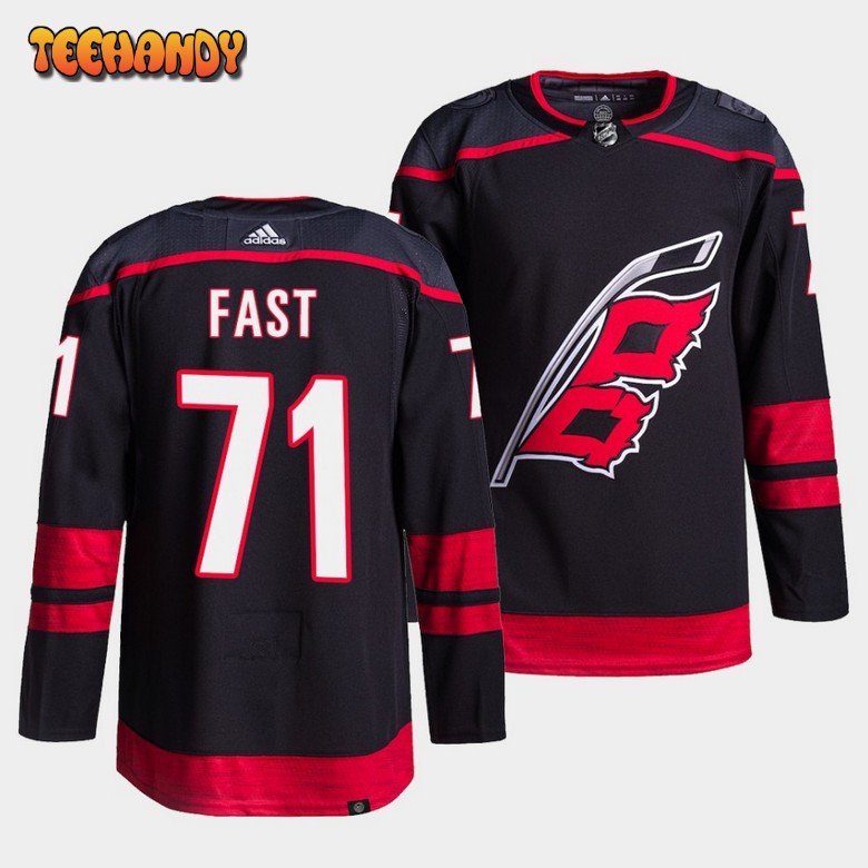 Carolina Hurricanes Jesper Fast Alternate Black Jersey