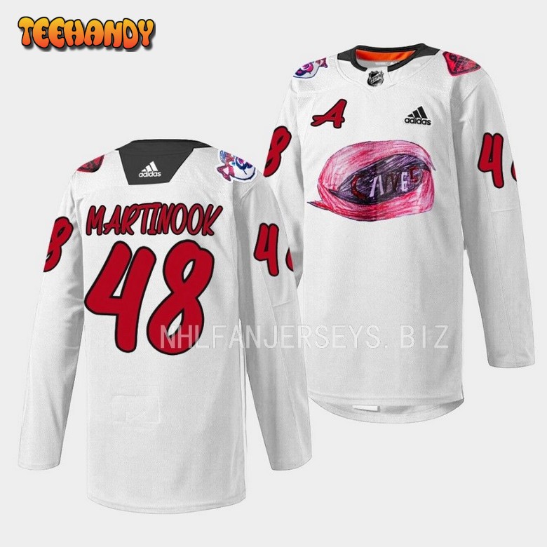 Carolina Hurricanes Jordan Martinook 2023 White Jersey