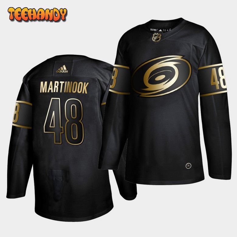 Carolina Hurricanes Jordan Martinook Golden Edition Black Jersey