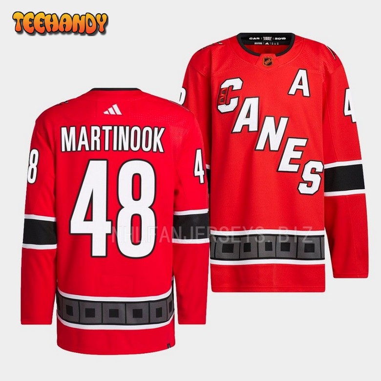 Carolina Hurricanes Jordan Martinook Red Jersey