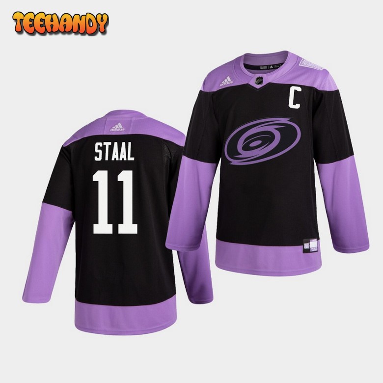 Carolina Hurricanes Jordan Staal Hockey Fights Cancer Practice Jersey