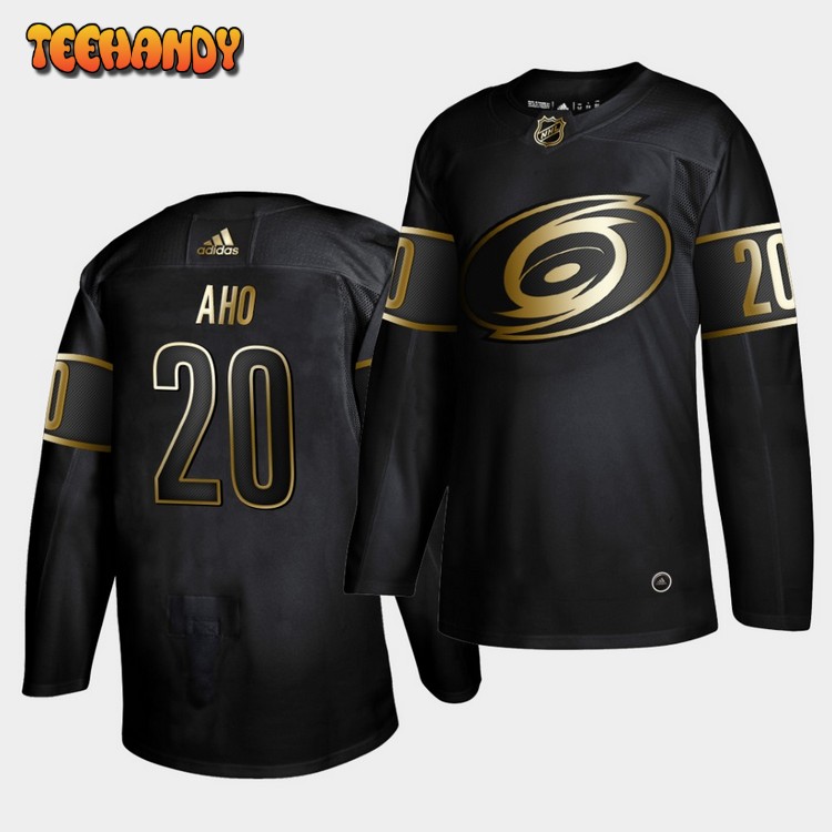 Carolina Hurricanes Sebastian Aho Golden Edition Black Jersey