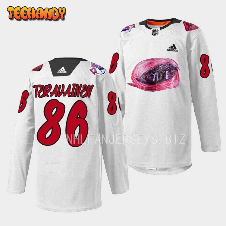 Carolina Hurricanes Teuvo Teravainen 2023 Kids Day White Jersey