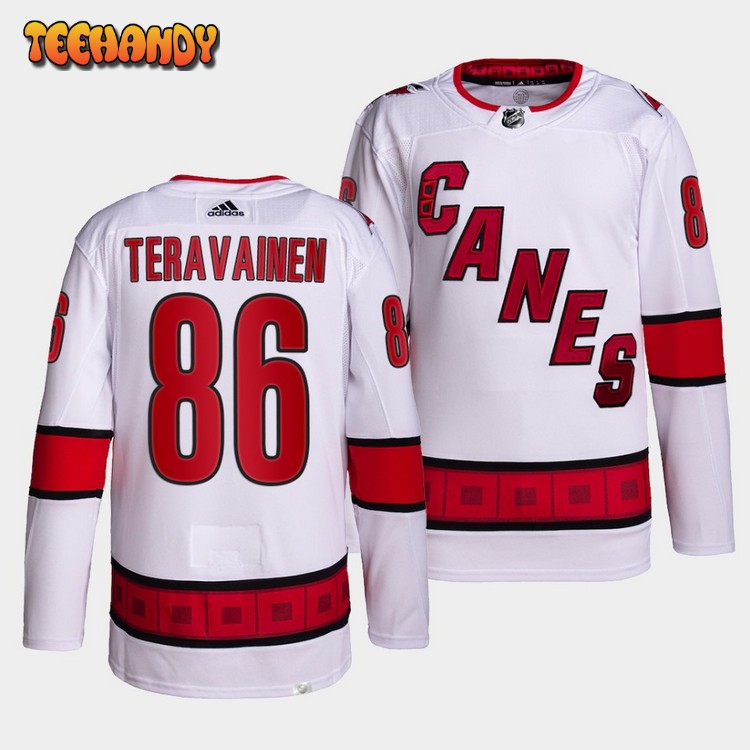 Carolina Hurricanes Teuvo Teravainen Away White Jersey