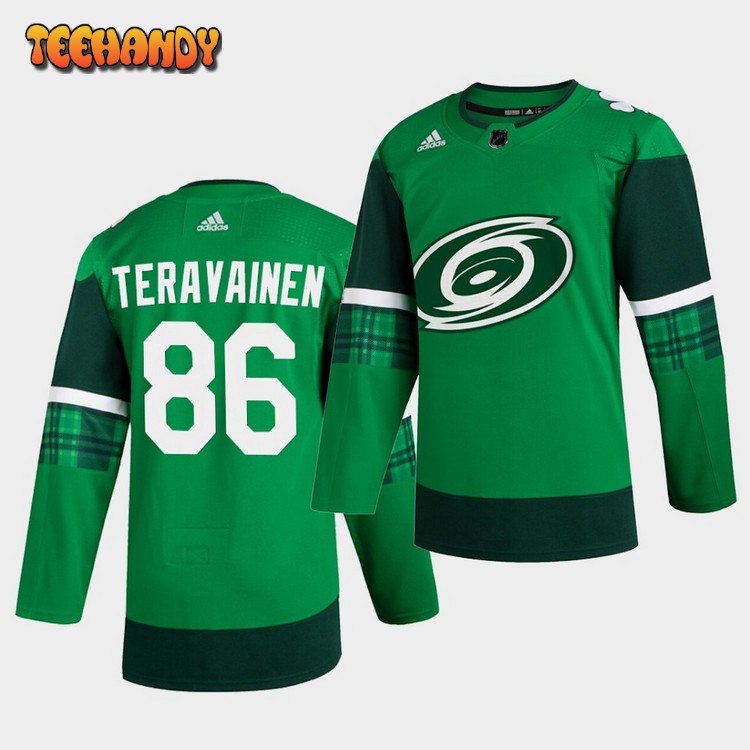 Carolina Hurricanes Teuvo Teravainen St. Patrick’s Day Player Green Jersey