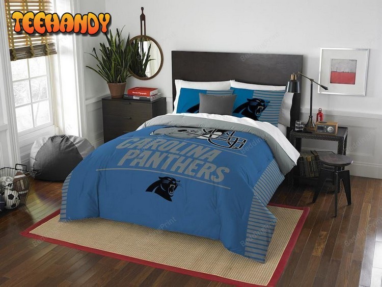 Carolina Panthers Bedding Set (Duvet Cover &amp Pillow Cases)