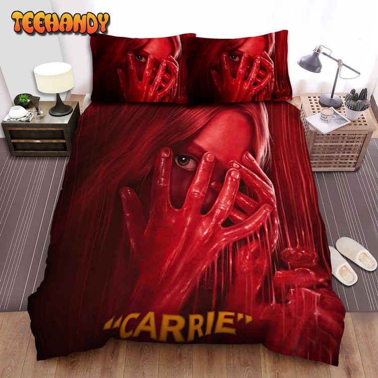 Carrie (1976) Movie Digital Art 3 Comforter Duvet Cover Bedding Sets