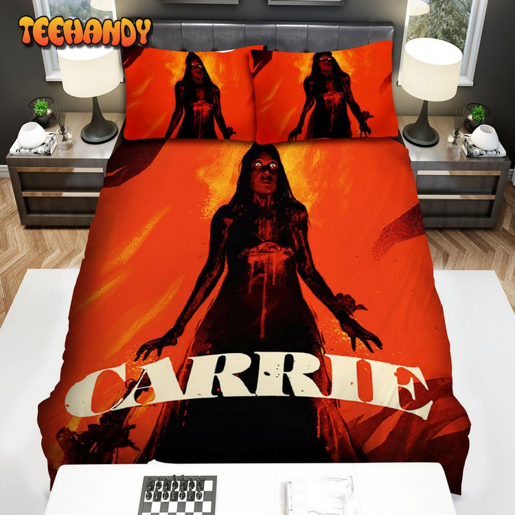 Carrie (1976) Movie Illustration 4 Spread Comforter Bedding Sets