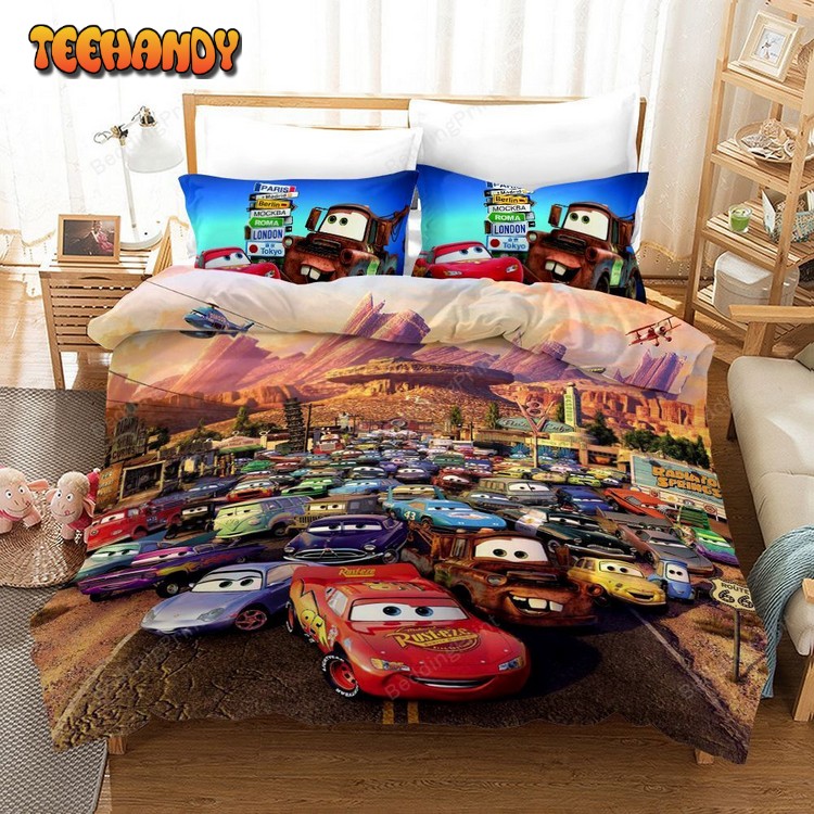 Cars On The Race Characters Of Cars 3 3d Printed Bedding Set