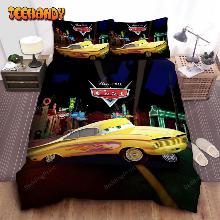 Cars, Yellow Ramone Bed Sheets Duvet Cover Bedding Sets