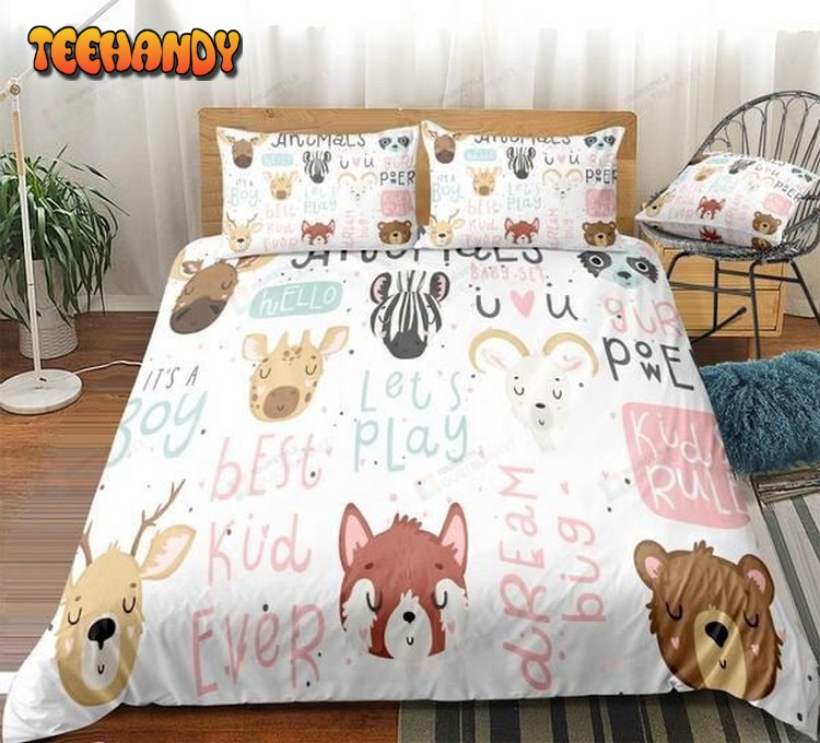 Cartoon Animals Cotton Spread Comforter Bedding Sets