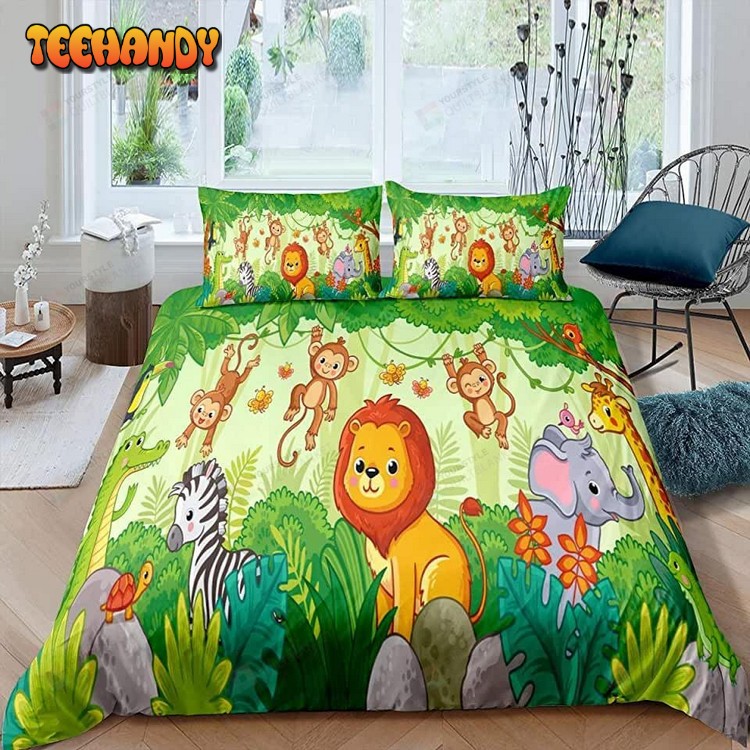 Cartoon Animals Pattern Bed Sheets Duvet Cover Bedding Sets