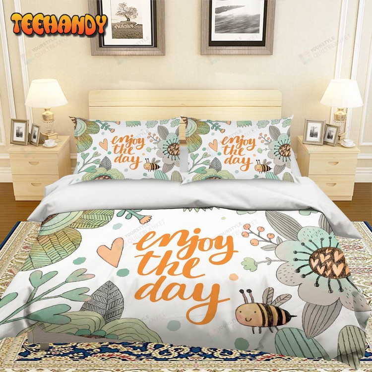 Cartoon Bee Bed Sheets Duvet Cover Bedding Sets