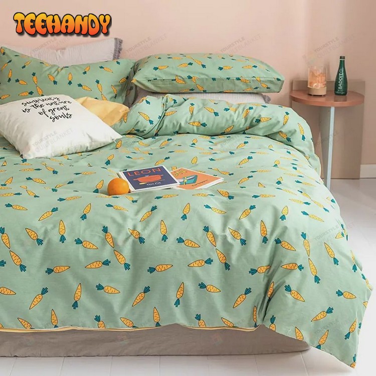 Cartoon Carrot Fruit Bedding Set