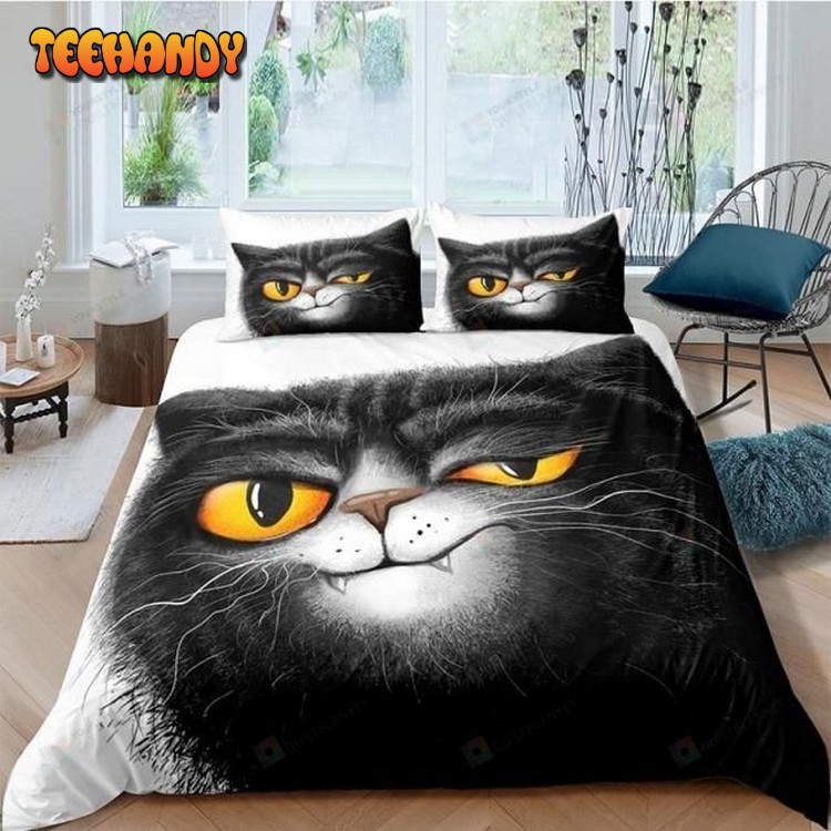 Cartoon Cat Bed Sheets Duvet Cover Bedding Sets