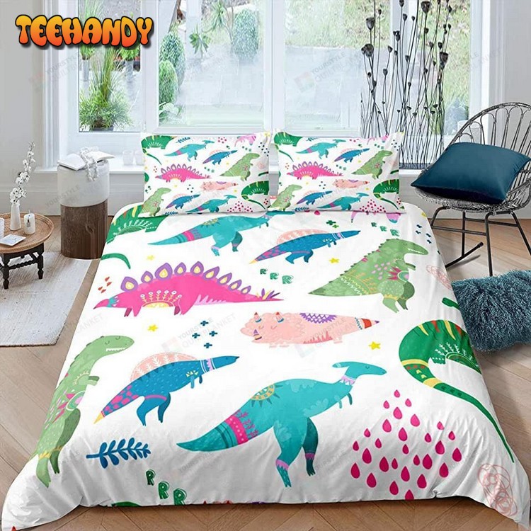 Cartoon Dinosaur Bed Sheets Duvet Cover Bedding Sets