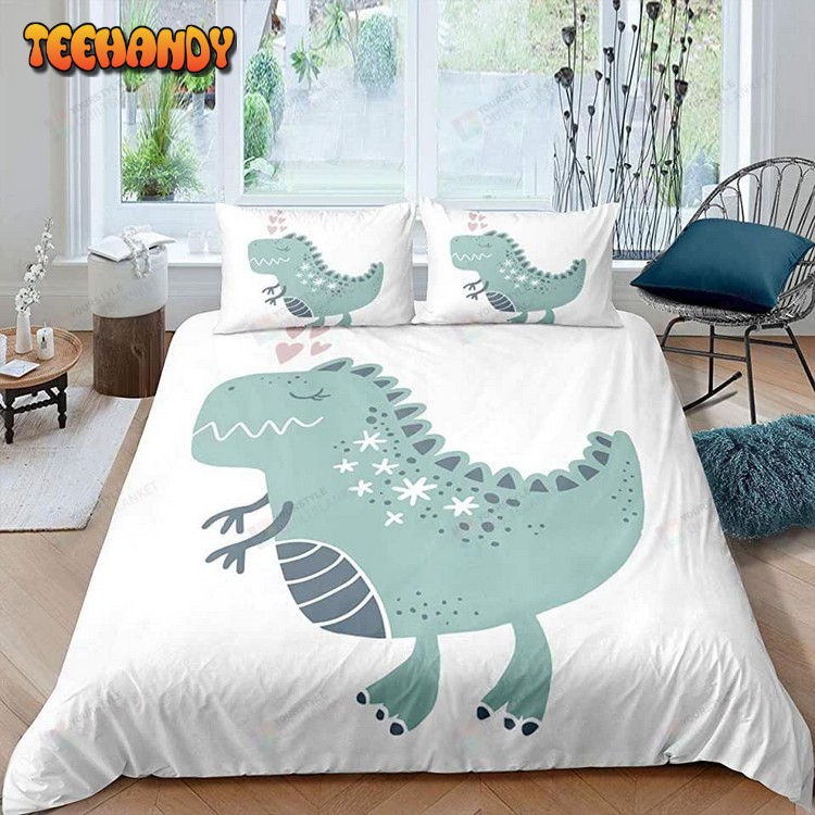 Cartoon Dinosaur Cute Bed Sheets Duvet Cover Bedding Sets