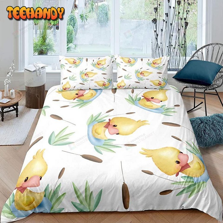 Cartoon Duck Cute Bed Sheets Duvet Cover Bedding Sets