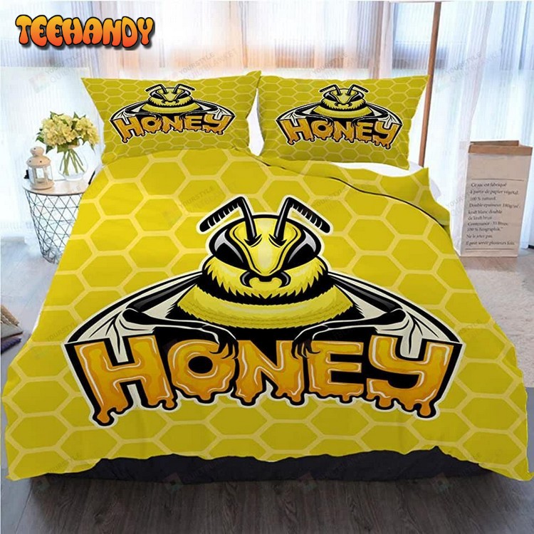 Cartoon Funny Bee Bed Sheets Duvet Cover Bedding Sets