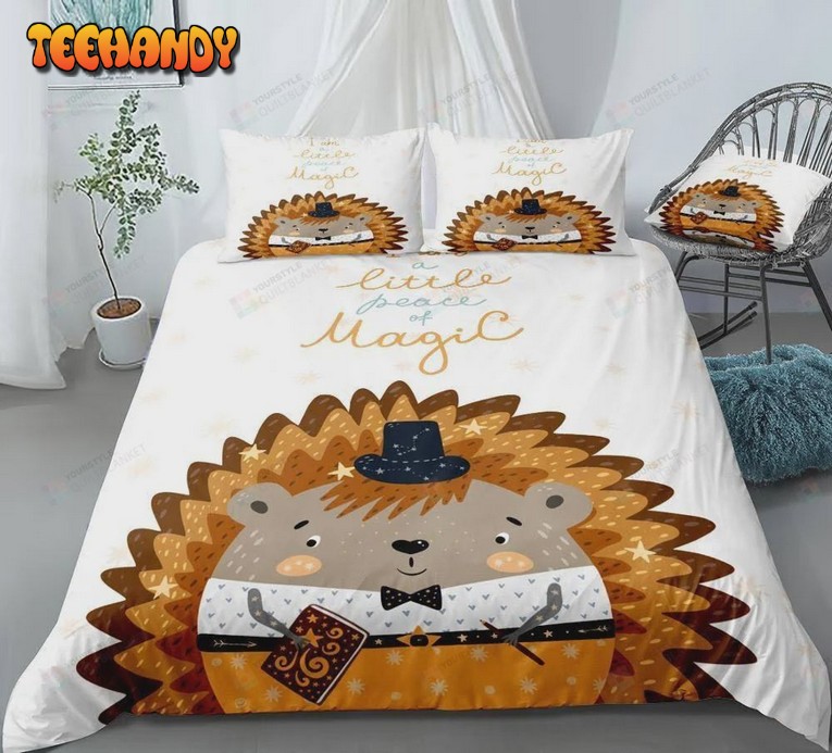 Cartoon Hedgehog Cotton Spread Comforter Bedding Sets