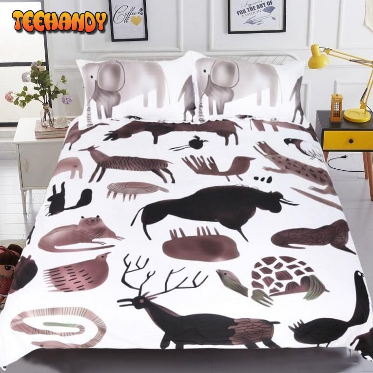 Cartoon Lover Cotton Spread Comforter Duvet Cover Bedding Sets