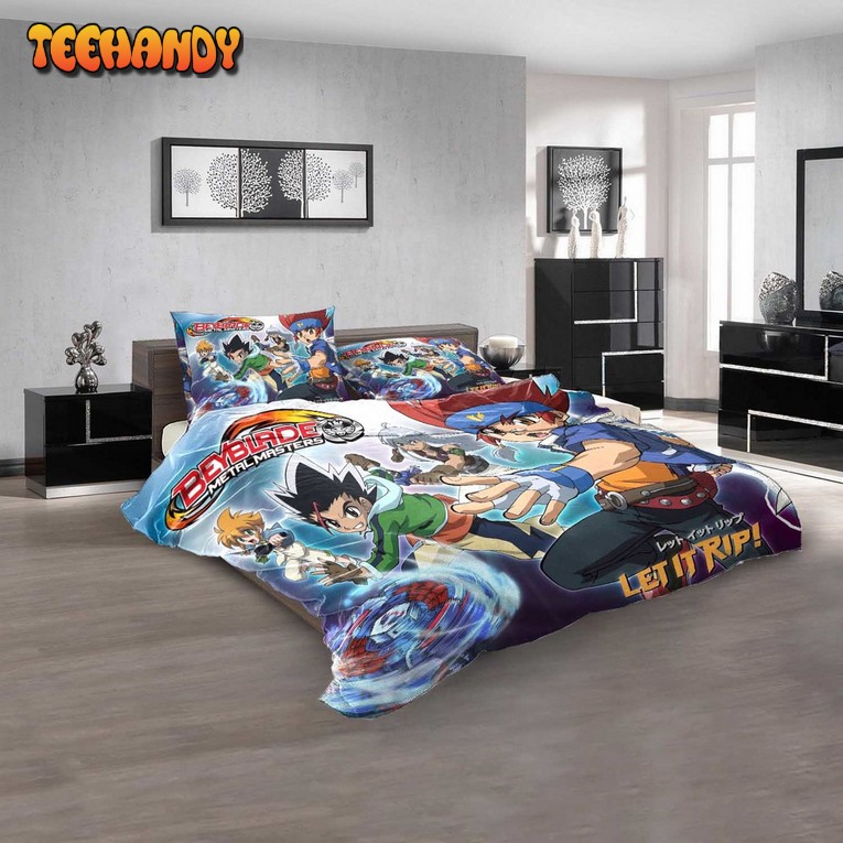 Cartoon Movies Beyblade 3d Bedding Set