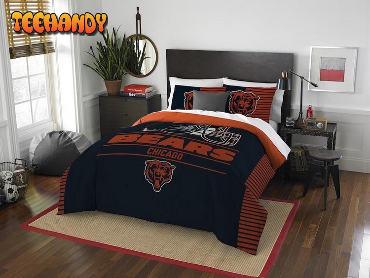 Chicago Bears Bedding Set Duvet Cover and Pillow Cases